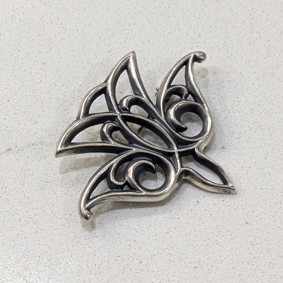 Retired James Avery 925 Sterling Descending Dove Bird  Brooch - Picture 7 of 13